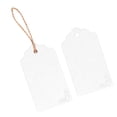 thumbnail image 1 of price tags 100 Pcs Clothing Tags Double Sided Kraft Paper DIY Craft Gift Tag with 30m Jute Twine for Wedding Christmas Thanksgiving White ANGGREK Otros, 1 of 8