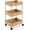 Natural, variant on 3-Tier Water Hyacinth Rolling Nursery Caddy w/Wheels, Utility Cart, Storage Organization for Bathroom, Craft Room, Laundry Room - Natural