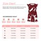 thumbnail image 3 of Balery Christmas Buffalo Plaid Camisón de princesa para niñas, pijama de algodón con mangas abullonadas, suave y bonito.-Small, 3 of 6
