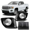 thumbnail image 1 of Winjet WJ30-0502-09 2015-2018 GMC Canyon Fog Light Kit with Custom Dash Panel Replacement Wiring Harness Switch Fuse Relay Pair Set Left and Right Driver Passenger Side OE Fitment for - Clear Lens, 1 of 4