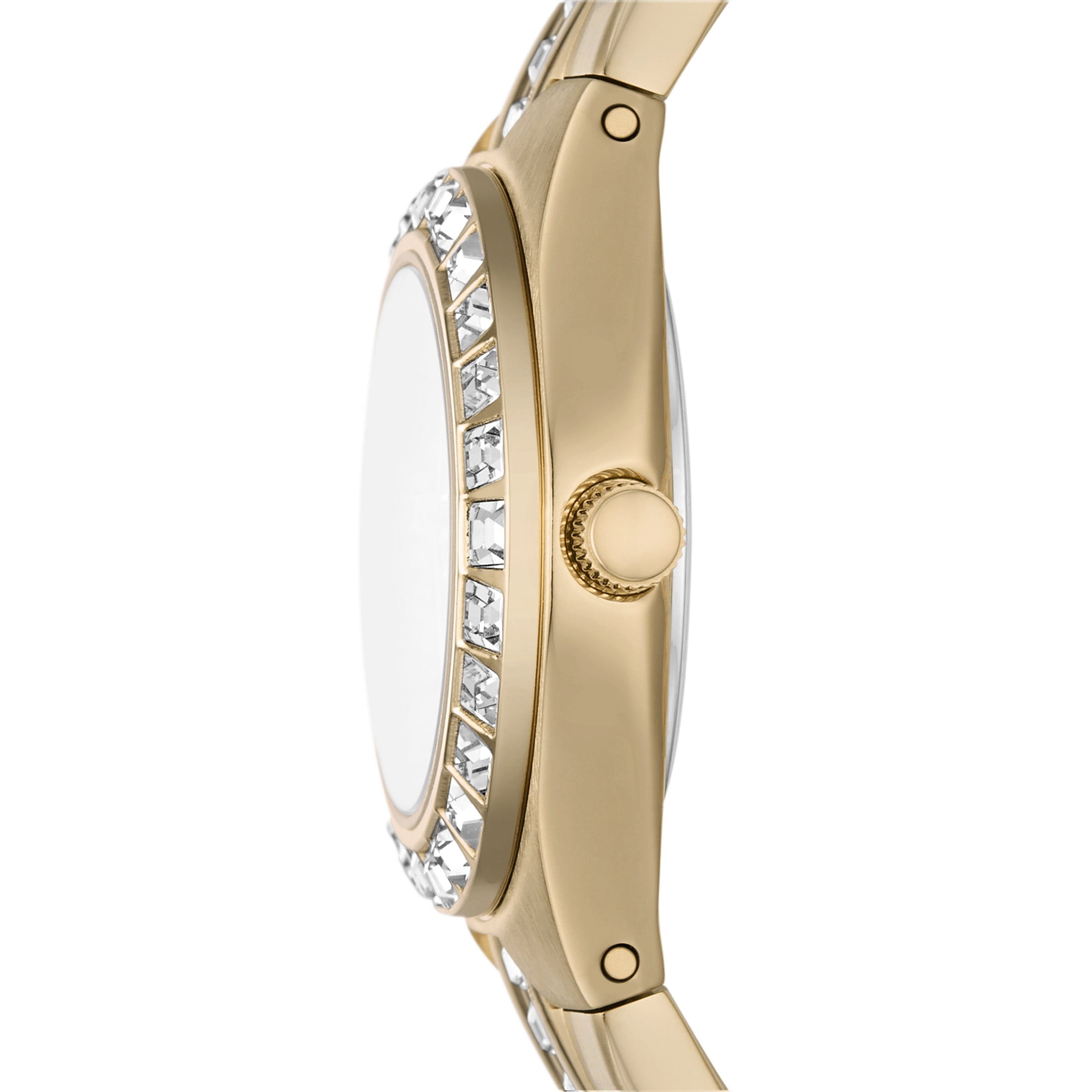 Relic by Fossil Women's Queen's Court Three-Hand, Gold-Tone Stainless Steel Watch