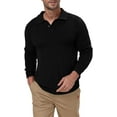 thumbnail image 4 of KISSMODA Men's Knit Textured Sweater with Rib Cuffs Business Casual Slim Fit Pullover Tops 2025 Warm Clothes S-2XL, 4 of 4