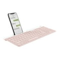 thumbnail image 4 of Logitech Slim Clavier Sans Fil Multi-Appareils K585 - Rose - Clavier - avec Support de Téléphone - Sans Fil - 2.4 GHz, Bluetooth le - Rose, 4 of 4