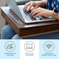 thumbnail image 2 of Schoolhouse Lap Desk with Storage Compartments - Acacia Wood - Java - Style No. 45072, 2 of 7