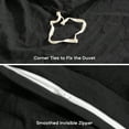 thumbnail image 3 of Sonive Washed Duvet Cover Set Queen, 3 Pieces Soft Cozy Textured Wrinkled Bedding Set, Black, 3 of 8