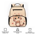 thumbnail image 6 of Uorisanigo Cute Cat Print School Backpack for Girls Hiking Vacation, Large Capacity Elementary Daypack with Side Pocket, Breathable Lightweight for Ages 6-8, 6 of 7