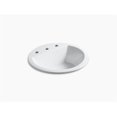 thumbnail image 1 of Kohler K-2714-8-0 Évier de Salle de Bain Ronde avec Trou de Robinet 8 Po Répandu - Blanc, 1 of 1