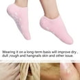 thumbnail image 5 of 2 Pairs Moisturizing Socks, Gel Socks Soft Moisturizing Gel Socks, Gel Spa Socks For Repairing and Softening Dry Cracked Feet Skins, Gel Lining Infused with Essential Oils and Vitamins (Blue,Pink), 5 of 8