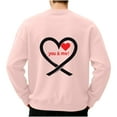 thumbnail image 4 of Generic Men's Hoodless Sweatshirt Novelty Funny Letter Printed Pullover Long Sleeve Warmth Fashion Baggy Sweater Going Out, 4 of 4