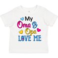 thumbnail image 3 of Inktastic My Oma and Opa Love Me with Hearts Boys or Girls Toddler T-Shirt, 3 of 5
