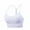 White, variant on Xfvqtps Sports Bra for Women Medium Support Spaghetti Strap Elastic Seamless Padded High Impact Yoga Athletic Exercise Bras Orange