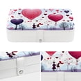 thumbnail image 4 of Valentine's Day Decorative PU Leather Jewelry Organizer Box with Removable Compartment: Portable Display Case, 4 of 6