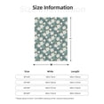 thumbnail image 5 of Hirioo Flower for Flannel Blanket, Cozy and Warm Throw for Bed or Couch ,Perfect for All Seasons-40"x30", 5 of 6