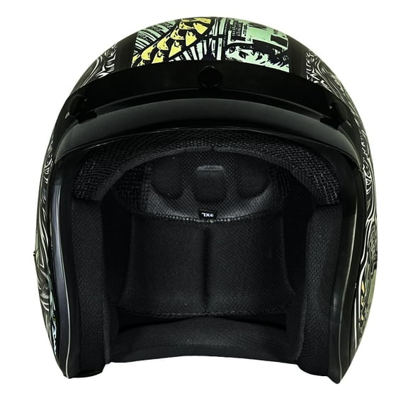 D.O.T. DAYTONA CRUISER HELMET- W/ MONEY- 2XL