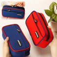 thumbnail image 2 of Estuche de lápices creativo para niño y niña, estuches de lápices Kawaii, bolsa de almacenamiento para niños, caja de papelería grande, suministros para estudiantes escolares hola suerte unisex, 2 of 2
