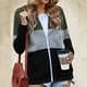 thumbnail image 4 of Puntoco Mujer Casual Empalme Color Sólido Manga Larga Cremallera Jersey Con Capucha Tops Con Bolsillo Liquidación Puntoco Puntoco-4210, 4 of 8