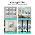 thumbnail image 6 of Window Privacy Film Blue Hydrangea Retro Stained Glass Window Film Decorative Sun Block Window Cover VintageBotanical Floral Blossom Window Clings Static Adhesive Sticker for Bathroom 17.7"x39.3", 6 of 7