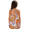 thumbnail image 2 of DISNIMO Daisy Stripe Printed Girls Swimsuits One-Piece Swimwear Quick Dry Bathing Suit with Skirt Soft Breathable Sleeveless Swim Dress, 2 of 8