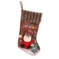 thumbnail image 2 of Medias navideñas, calcetines navideños, bolsas de regalo, calcetines navideños suaves, soportes de regalo, sacos colgantes navideños para hogares, Estilo de anciano, 2 of 10