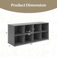 thumbnail image 3 of Resenkos 8 Cubbies Shoe Organizer with 500 LBS Weight Capacity-Gray, Space-Saving Shoe Rack Organizer for Closet Entryway, 3 of 7
