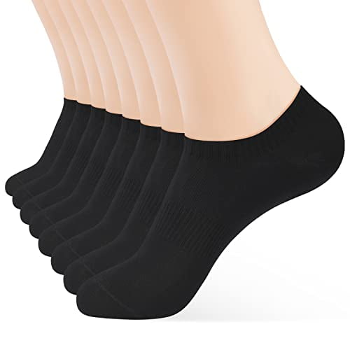 8 Pairs Ankle Socks Women's and Men Thin Cotton Low Cut No Show Athletic Running Socks