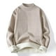 thumbnail image 4 of Suéter de terciopelo de una pieza de otoño e invierno para hombre, suéter de cuello alto de color sólido, suéter informal para jóvenes, abrigo para hombre, 4 of 6