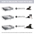 thumbnail image 4 of Cama para perros LEXTRO, sofá ortopédico grande con funda extraíble y lavable, 4 of 9