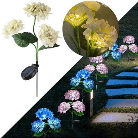 

mishuowoti yangneng hydrangea flower flower ground insertion outdoor garden decoration lamp villa courtyard