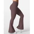 thumbnail image 4 of Leggins acampanados YEOREO Kalie Scrunch para mujer, color marrón ciruela L, 4 of 6