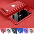thumbnail image 1 of Apple iPhone SE 2020 Case, iPhone SE 2020 (4.7 Pouces) Case Sturdy, Hard Plastic Case 360 Full Body Shockproof Protection With Tempered Glass Screen Protector Case for iPhone SE2 2020 -Red, 1 of 8