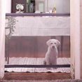thumbnail image 2 of Magic Gate For Dogs Retractable Stair Gate Baby Gate Pet Safety Gate Pet Isolation Net Large Wide Retractable Pet Gate For Separating Baby And Pets, 2 of 5