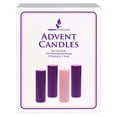 thumbnail image 4 of Mega Candles 4 pcs Unscented Christmas Advent Round Pillar Candle, Hand Poured Premium Wax Candles 3 Inch x 9 Inch, Holidays, Church, Decorations, Devotional, Celebration, Party & More, 4 of 4