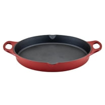 Rachael Ray 14” Nonstick Cast Iron Skillet with Side Handles, Red