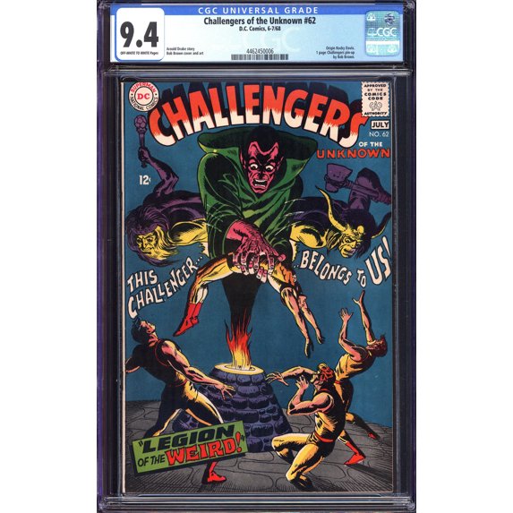 Challengers of the Unknown #62 - CGC 9.4 Comic Book
