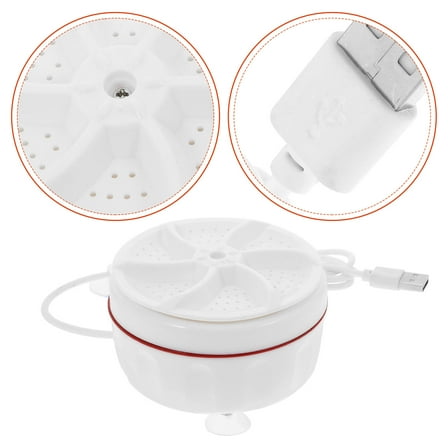 OUNONA  Portable Washing Machine for Sink Washer Student Travel White