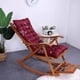 thumbnail image 4 of Cojín de Invierno para Silla Reclinable, Grueso, Plegable, de Doble Cara, con Correas | 119 X 48 Cm, de Algodón Perlado y Poliéster, Suave, para Mecedora, para Uso En Interiores y Exteriores., 4 of 6
