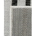 thumbnail image 3 of Unique Loom Outdoor Modern Collection Area Rug - Achromatic (2' x 5' 3" Runner White and Black), 3 of 6