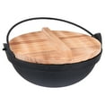 thumbnail image 4 of 1 Ensemble de Casseroles en Fonte pour Camping, Batterie de Cuisine Suspendue avec Couvercle, 4 of 7