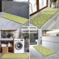 thumbnail image 2 of Lightgreen Daisy Flower White Blooms Pattern Kitchen Rug Mat,Kitchen Runner Rugs Non Skid Washable,Decorative Kitchen Floor Mats for Kitchen,Sink,Laundry,17"X47", 2 of 5