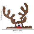 thumbnail image 1 of Pegatinas navideñas para puerta y ventana, tela de fieltro, muñeco de nieve, Papá Noel, alce, decoración del hogar, Feliz Año Nuevo, 2024, 1 of 4