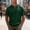 #Green, variant on DPTALR Men's Waffle Knit Henley T-Shirt,Short Sleeve Casual Button Neck Top,Green,Big Men's,Tall Men's XXL,Young Men's Shirts
