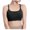 Black, variant on Womens Sports Bras Sports Bra Vest Push-Up Yoga Fitness Sports Bra With Removable Chest Pad Wireless Bras for Women Gray M