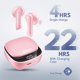 thumbnail image 2 of Auriculares True Wireless Bluetooth IPx4 Rosa 27 h Groovz, 2 of 9