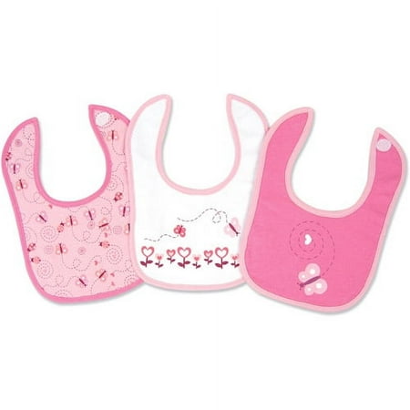 George Baby - Cotton Jersey Bibs 3-Pack, Butterfly