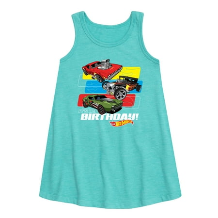

Hot Wheels - Its My Birthday - Toddler And Youth Girls A-line Dress