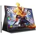 thumbnail image 1 of UPERFECT OLED Portable Monitor 16, 3K 2880x1800 | 120Hz | 1ms Portable Gaming Monitor, 500 Nits |100% DCI-P3 | 100000:1 Contrast | Ultra-Slim Design for Laptop Mini PC Phone Game Consoles, 1 of 5