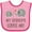 Pink and Fuchsia, variant on Inktastic My Grandpa Loves Me Boys or Girls Baby Bib
