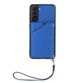 thumbnail image 2 of Feishell Fit for Samsung Galaxy S21+ Phone Case with Wrist Strap,Shockproof Premium PU Leather Back Magnetic Buckle Flip Kickstand Credit Card Slots Anti-Scratch Protective Cover,Blue, 2 of 6