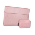 thumbnail image 4 of 2 Pieces Laptop Sleeve Bag Carrying Case Lightweight PU Leather for 14.1 to 15.4 Inch Laptops for Work and Travel, 4 of 9
