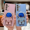 thumbnail image 3 of case for Samsung Galaxy A14 5G Case, Cute Galaxy A14 5G Case with 3D Astronaut Holder Samsung A14 5G Astronaut Case for Women Girls Soft TPU Full Camera Lens Protection Shockproof Case 6.6” (Purple), 3 of 8